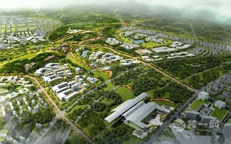 绵阳科技城核心区效果图 科技之心装修很像彩色丝带